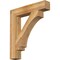 Ekena Millwork Imperial Block Rough Sawn Bracket, Western Red Cedar, 6"W x 34"D x 38"H BKT06X34X38IMP05RWR - alternate 1